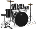 5-Piece Full Size Complete Adult Drum Set W/Cymbal Stands, Stool, Drum Pedal, St