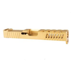 Stripped Slide for Glock 19 - PVD Gold - RMR Cut Out