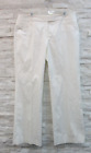 NWT Lafayette 148 White Stretch Cotton Wide Leg Flat Front Pants 14 POCKETS