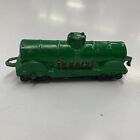 Vintage Metal Tootsietoy Texaco Oil Train Car Railroad Toy Green 3