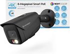 Amcrest 4K POE AI IP Security Camera Video Surveillance System 8MP Bullet Black