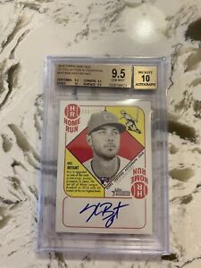 New Listing2015 Topps Heritage Kris Bryant Rc Rookie Auto /210 BGS 9.5 10 Gem Mint! Cubs!