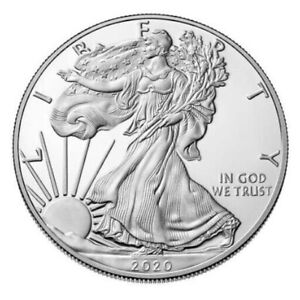 2020 American Silver Eagle - 1 ounce, .999 FINE - UNCIRCULATED - Fresh From Pack