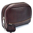 SMALL Deluxe Handmade Leather Toiletry Bag (Dopp Kit) from Parker Safety Razor
