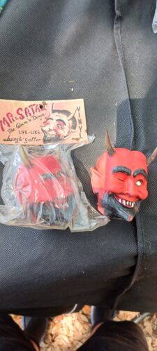 vintage Mr Satan vinyl toy early 1960s