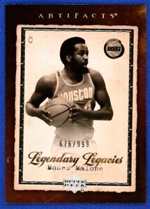 Upper Deck 2007-08 NBA Artifacts Legendary Legacies Moses Malone #187 /999