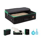 petisfam Portable Cat Travel Mobile Litter Box for Medium Cats and Kitties. L...