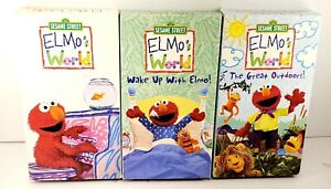 Elmos World - Wake Up With Elmo-The Great Outdoors RARE!! VHS