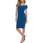 Calvin Klein Womens Blue Shimmer Cocktail and Party Dress 10 BHFO 1710