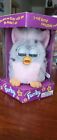 1998 Hasbro Furby Tiger Model 70-800  Grey with Black Spots With Pink Chest