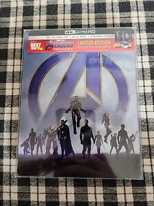 Avengers: Endgame ( 4K UHD + Blu-ray) SteelBook No Digital WITH Jcard