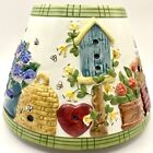 Yankee Candle Large Jar Shade Topper Flowers Birdhouse Watering Can Bumblebees