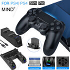 For PS4 Wireless Game Controller & Charger Dock Station Playstation 4 Slim/Pro