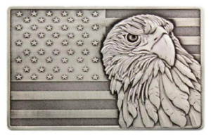 2023 Ghana Silver Eagle High Relief Antiqued 2 oz .999 silver bar American Flag