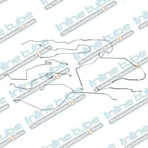 1976-79 Ford F100 F150 4Wd Std Cab Short Bed Power Disc Brake Line Kit Oe Steel (For: Ford F-150)
