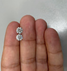 1 CT Natural White Diamond 5 mm 2 Pcs Round Cut VVS1 D Grade GDGL Certified Q10