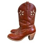 New ListingDingo Vintage Acme Daisy Boot in Wild Cherry Size 8 Cowgirl Western Rare Color