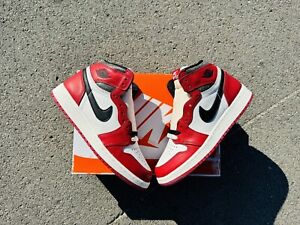NIKE AIR JORDAN 1 HIGH OG LOST AND FOUND FD1437-612 SIZE 6.5Y - CHICAGO