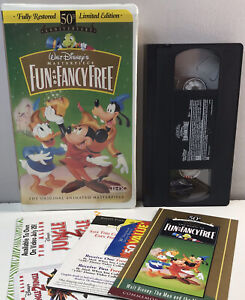 New ListingDisney Fun & Fancy Free VHS Tape 50th Anniversary Masterpiece BUY 2 GET 1 FREE!