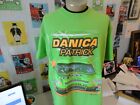 Danica Patrick Go Daddy t shirt Neon Green Racing T-shirt size XL