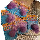 Vo-Toys Xpet Puff Purple Ball With Feather Kitty Catnip 6 Packs Cat Toy Bulk Lot