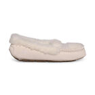 UGG ANSLEY UGG BRAID NATURAL SUEDE MOCCASINS WOMEN'S SLIPPERS SIZE US 7/UK 5 NEW