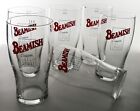 6 x Beamish Irish Stout Glass Beer Glass Paint Glass 0.5l Logo Print Jars 6010