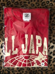 ALL JAPAN PRO WRESTLING Est 1972 Official M Red T-Shirt Misawa Giant Baba NJPW