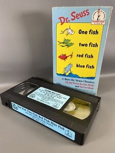 Dr. Seuss - One Fish, Two Fish, Red Fish, Blue Fish (VHS, 1989) Tested