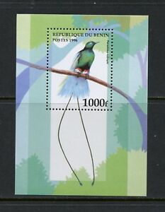 L146  Benin 1996  #896   birds  Bird of Paradise    sheet     MNH
