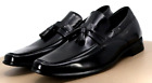 Stacy Adams Men's Tassel Loafers Dress Shoes Size 12 Leather Black Excellent