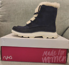 Ryka Women's Waterproof Faux Fur Winter Boots -Aubonne Lace-(Navyblazer ) US 8W