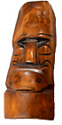 Large Tiki Wooden Mask Wall Hanging, Hand Carved, Hardwood, 17.5” Tall,Polynesia
