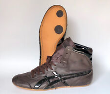 ASICS Dan Gable Classic Wrestling Shoes Size 12 (2004) Brown Black Rare Leather