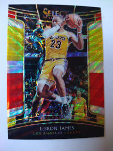 2018-19 LEBRON JAMES SELECT RED-YELLOW WAVE