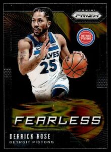 New Listing2019-20 Panini Prizm Fearless Basketball Card Derrick Rose Detroit Pistons #20