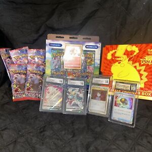 🔥🔥Huge Pokémon Collection Lot Packs And CGC 10 Graded Cards🔥🔥 (READ)