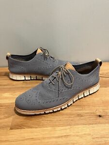 Cole Haan Zerogrand Men's Wingtip Oxford Gray Shoes - Size 9.5M - C24944
