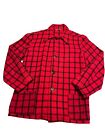 Vintage DEA Jacket Deacon Brothers Plaid Wool  Hunting Red Medium Check