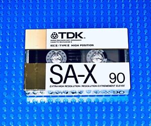 TDK  SA-X   90   1988    TYPE II   BLANK CASSETTE TAPE (1)  (SEALED)