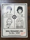 John Entwistle The Who 1997 AUTOGRAPHED Art EUROPE  18” X 24” POSTER