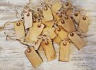 50 Coffee Stained Tags Primitive Grungy Antique Tags, Small Hang Tags, Manilla