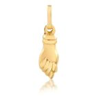 14k Solid Yellow Gold Figa Hand Pendant for Necklace for Teens,Girls,and Women
