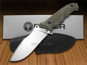 Boker Arbolito Buffalo Soul 42 Fixed Blade Knife Rough Green Micarta 02BA316M