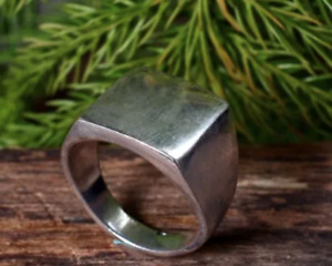 Handmade Solid Heavy Pure 925 Sterling Silver Ring Statement Band For Men& Women