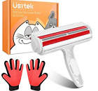 Usitek Grooming Care Pet Hair Remover Roller and Pet Grooming Gloves, Deshedding