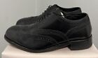Florsheim 17066 Black Leather Lace Up Wingtip Brogue Shoes mens 9.5 D