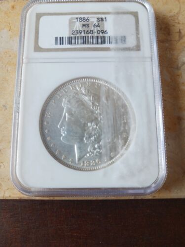 1886 P Morgan Silver Dollar NGC MS-64  Nice