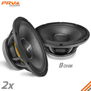 2x PRV Audio 12MB1000FT Midbass Car Audio 12