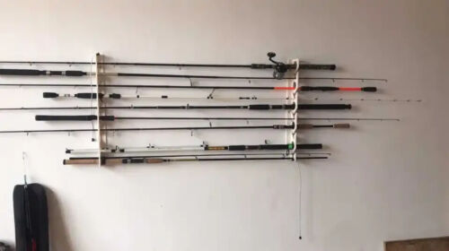 Ceiling or Wall Mount Storage - 10 Fishing Pole / Rod Holder - FREE SHIPPING!